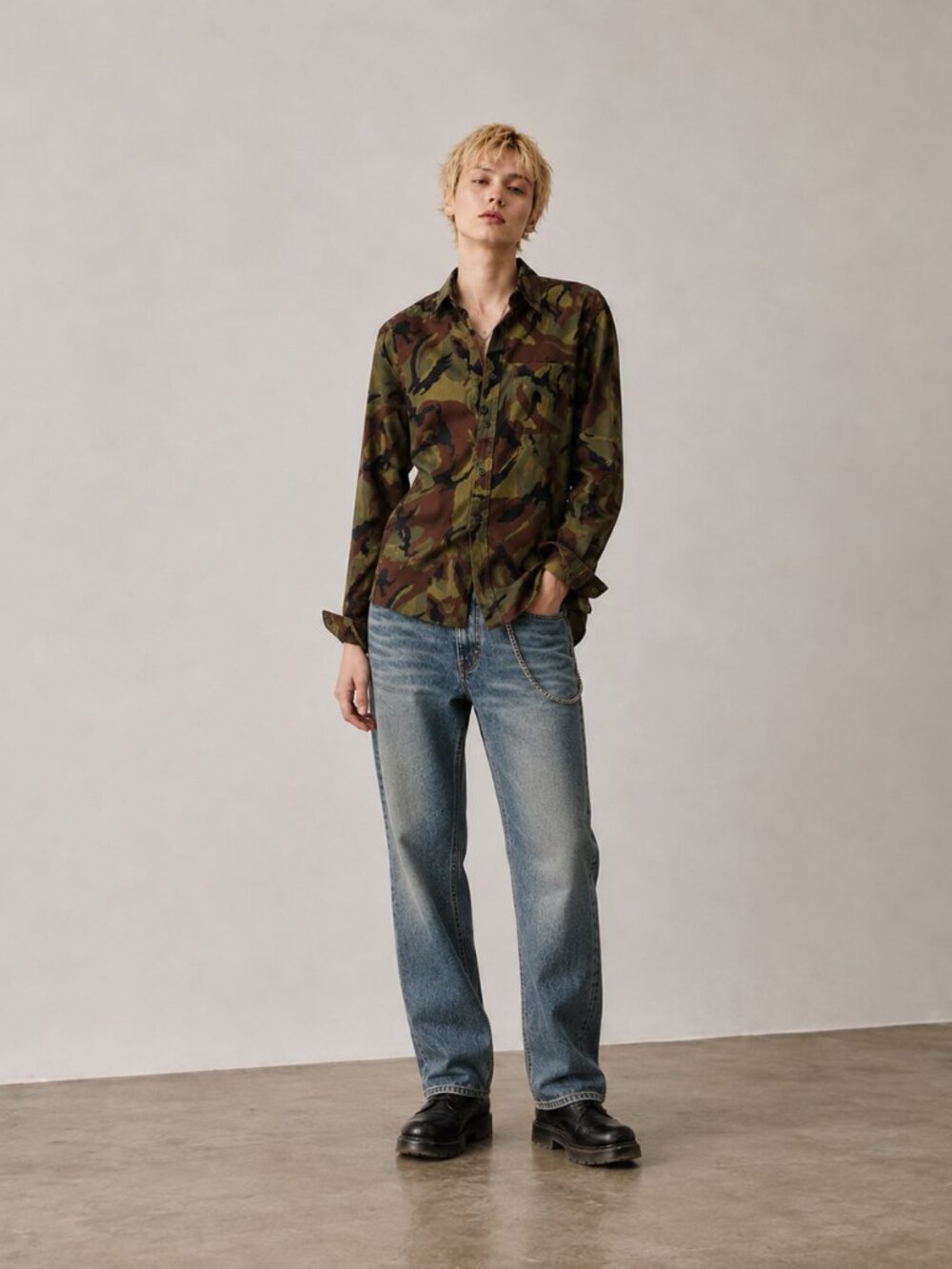 J.CREW | Men’s Slim fit Button-Down Long Sleeve Camo Shirt - XS